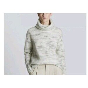 Everlane Sweater Oversize Women S Gray Alpaca Blend Knit Long Sleeve Turtleneck